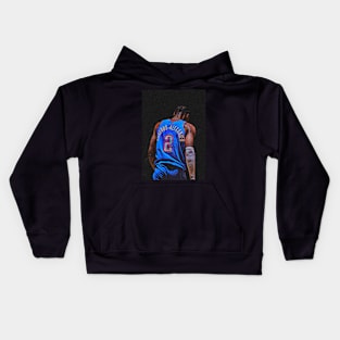 Shai Gilgeous Alexander Pixeled Art Kids Hoodie